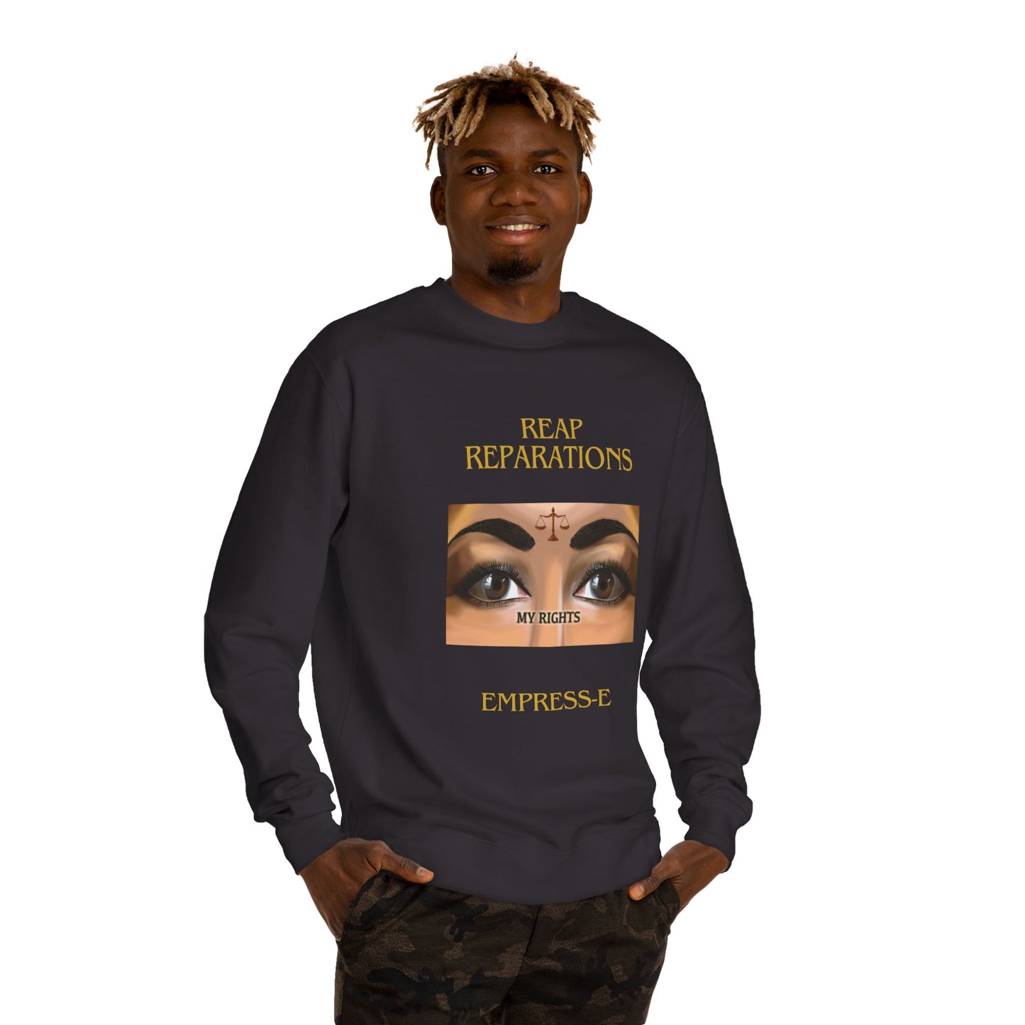 Black History Empress-E Unisex Crew Neck Sweatshirt -My  Rights Reparations