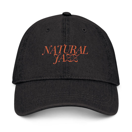 Natural Jazz Embroidered Denim Hat - Casual Unisex Style