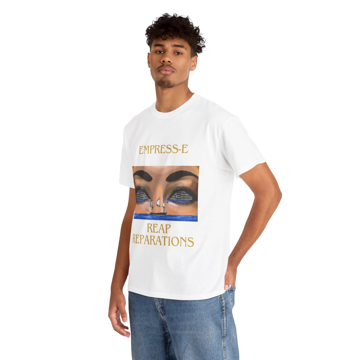 T-Shirt REAP REPARATIONS slave ships eyes black history