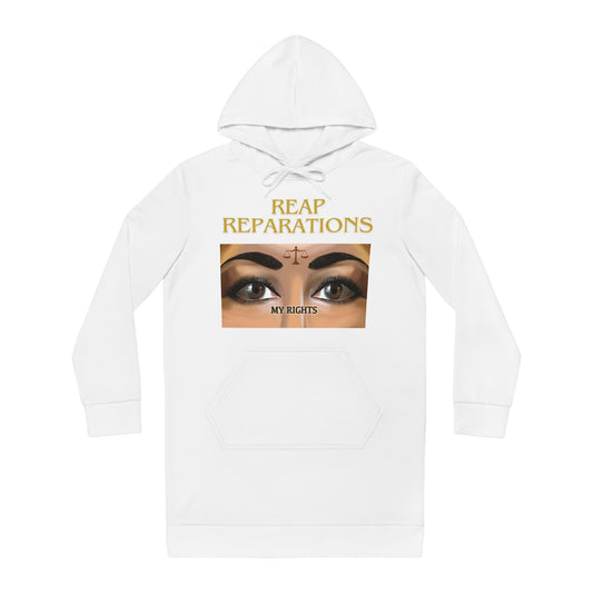 Women's Hoodie Dress - MY RIGHTS Reap Reparations EMPRESS-E