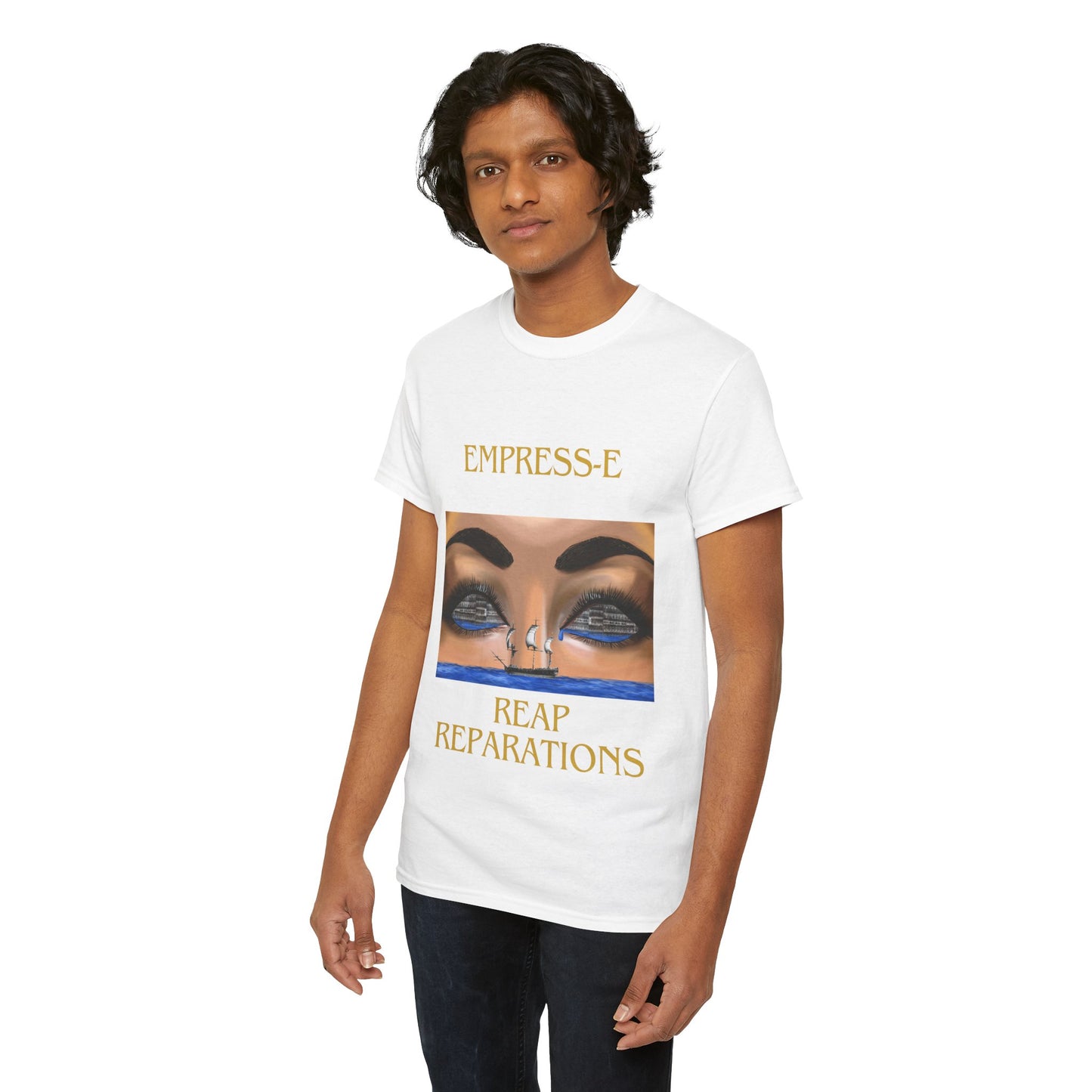 T-Shirt REAP REPARATIONS slave ships eyes black history