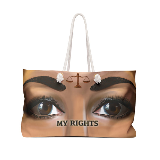 Tote Bag MY RIGHTS Black History - Indigenous people Weekend Bag