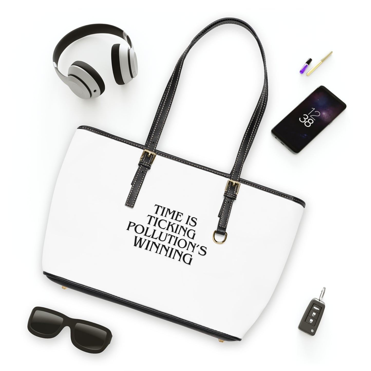 Shoulder Bag - Save The World PU Leather