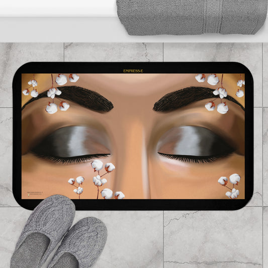 Bath Mat EMPRESS-E cotton field - Kwanzaa, Christmas, birthday.