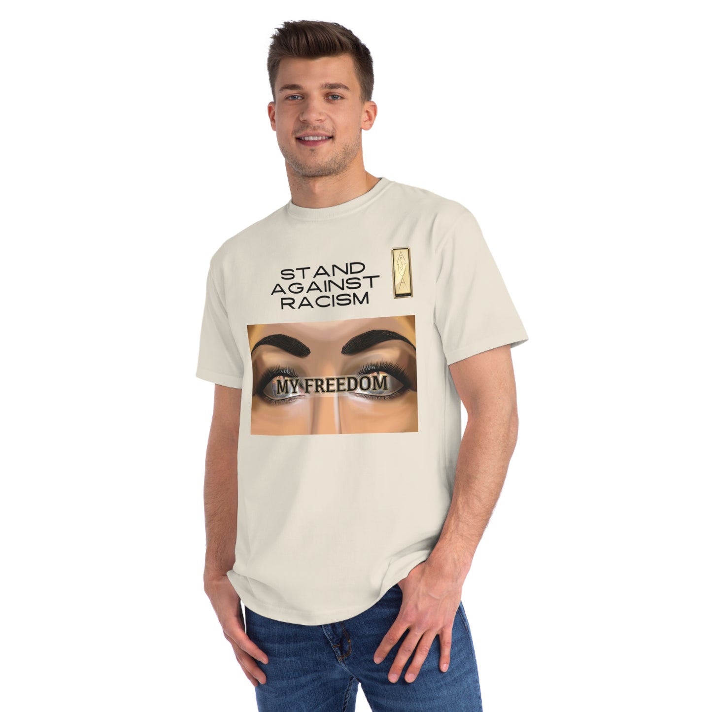Stand Against Racism My Freedom Unisex Organic T-Shirt