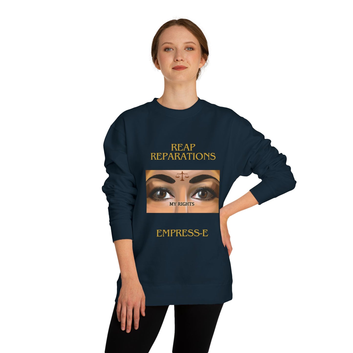 Black History Empress-E Unisex Crew Neck Sweatshirt -My  Rights Reparations