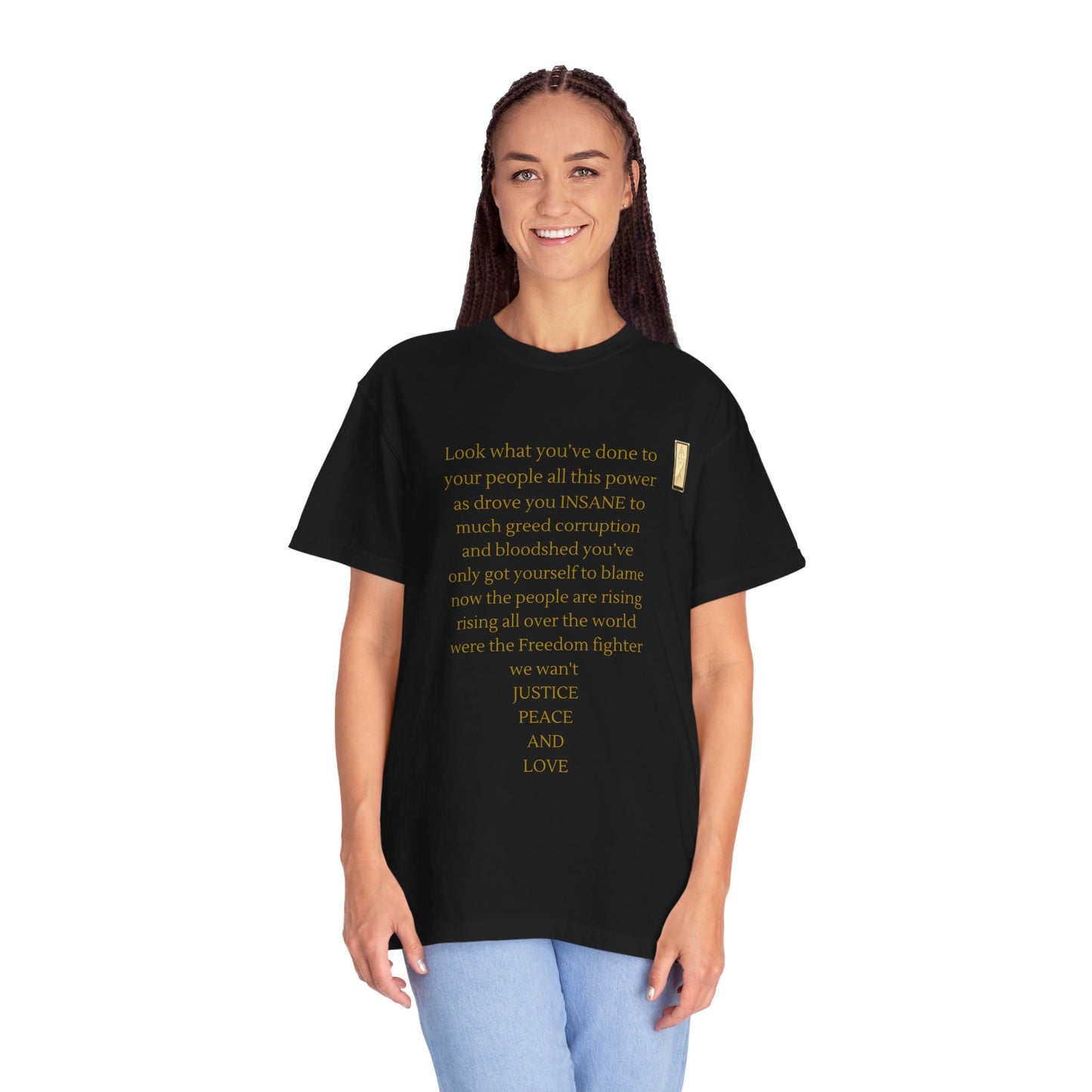 Unisex Garment-Dyed T-shirt - LOOK what you've done-BROKEN SYSTEM