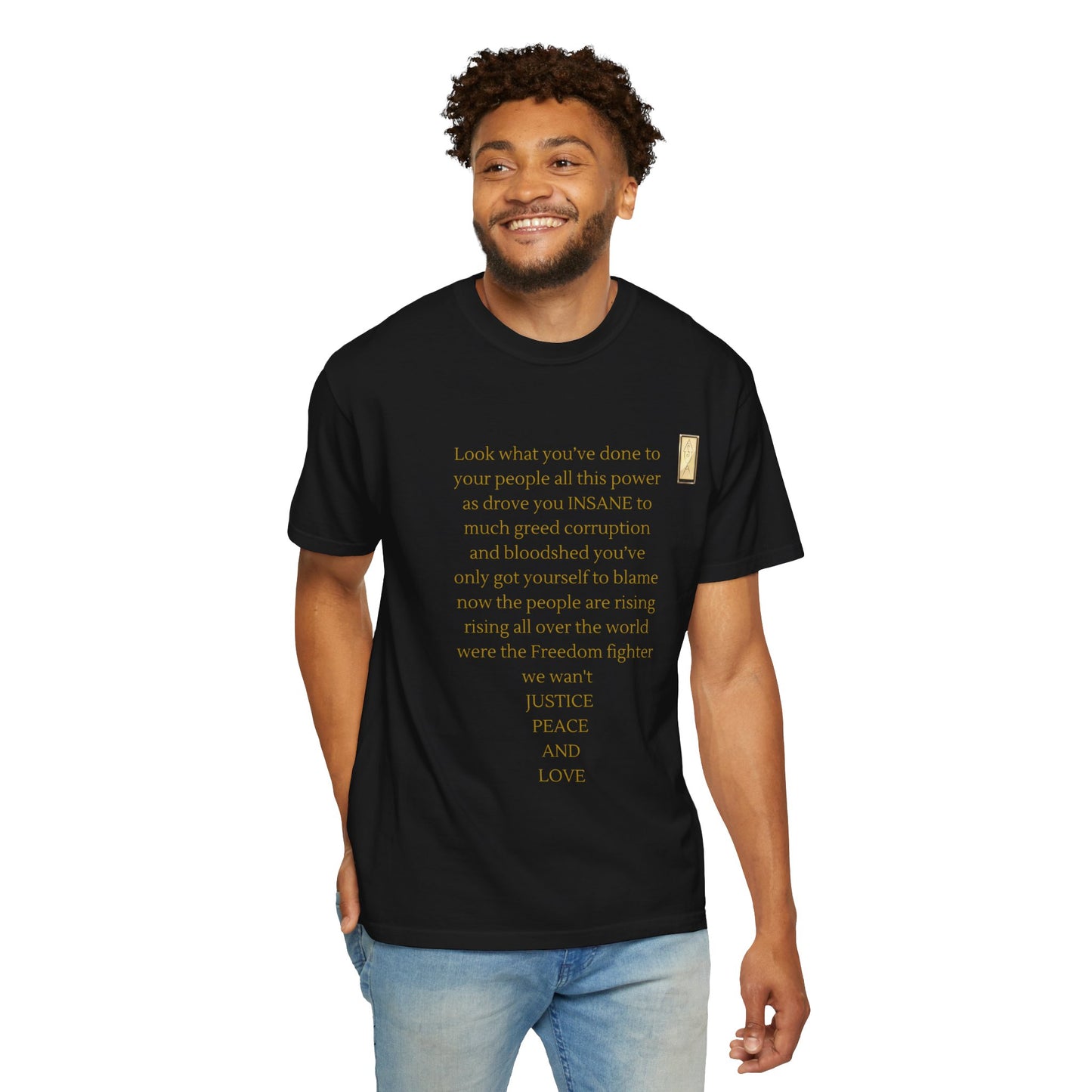 Unisex Garment-Dyed T-shirt - LOOK what you've done-BROKEN SYSTEM