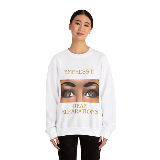 Sweatshirt - Empress-E Lion Eye's Reap Reparations Black History Crewneck