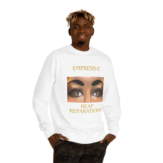 Empress-E Unisex Sweatshirt - Strong like a lion Reap Reparations black history