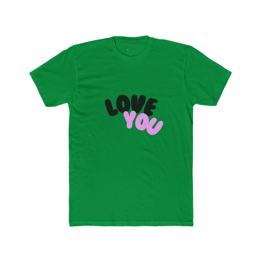 Love You Unisex Cotton Crew Tee - AFUA, Graphic T-Shirt, Valentine's Day Gift, Personalized Shirt, Love Tee, African American Art Shirt
