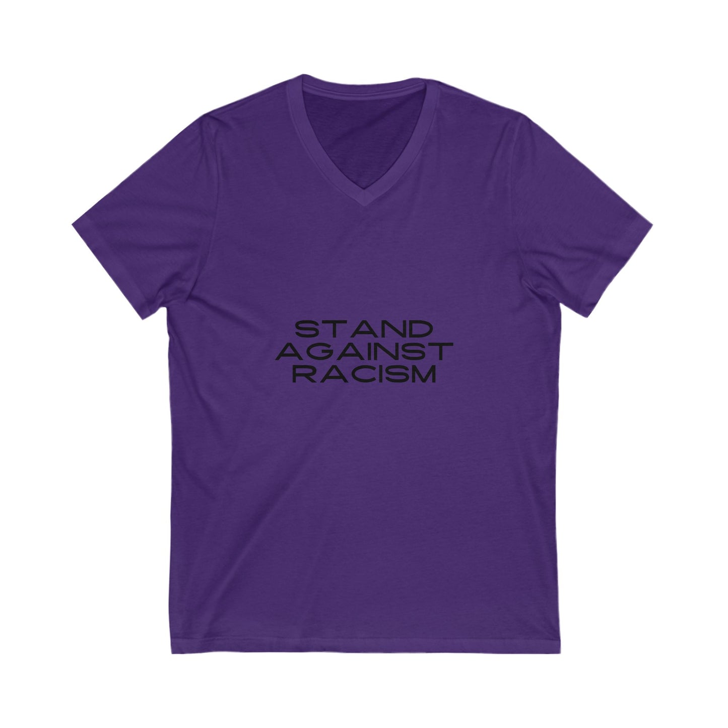 Empress-E STAND AGAINST RACISM Unisex V-Neck Tee, Top