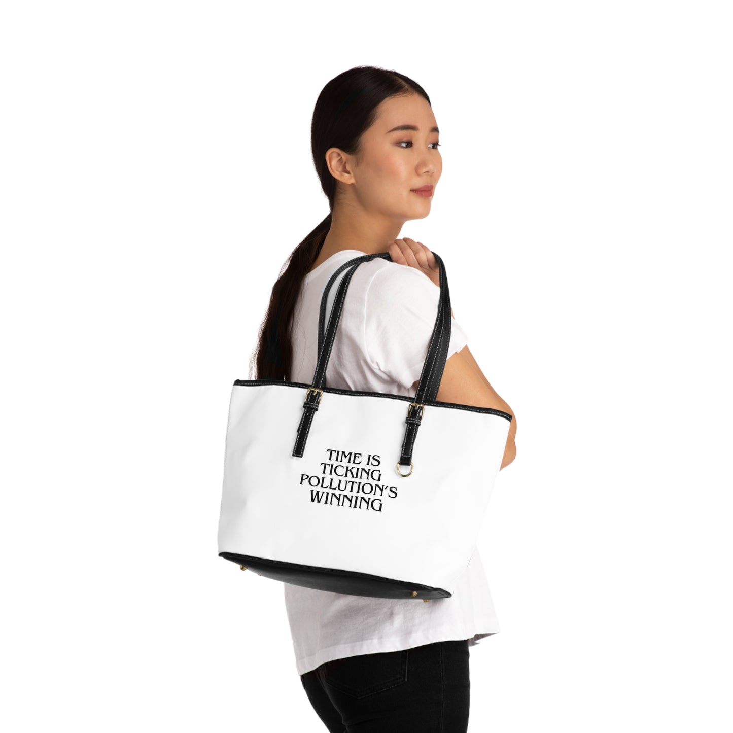 Shoulder Bag - Save The World PU Leather