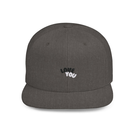 Snapback Hat with Love You Design