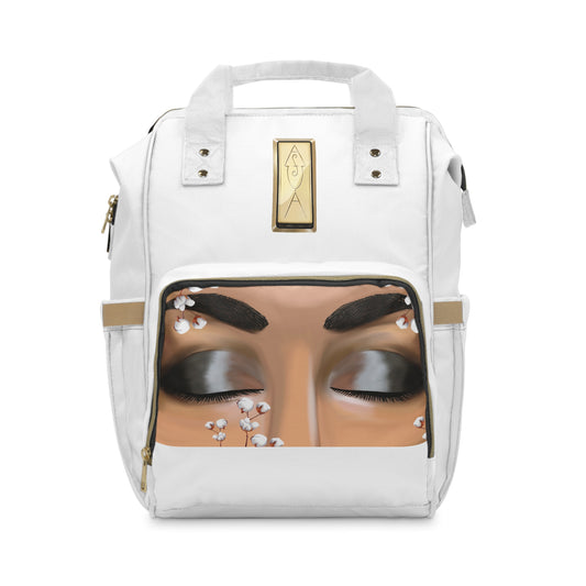 Backpack Diaper Bag - Cotton Field Eyes Empress Print