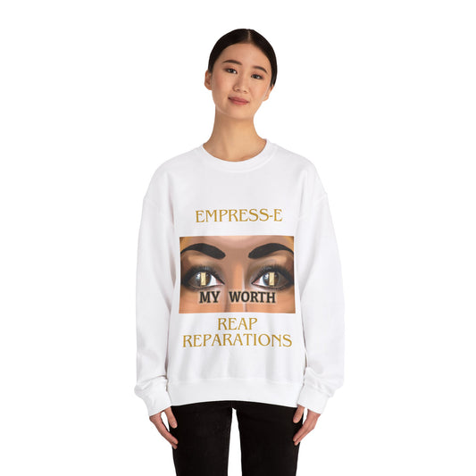 Unisex Heavy Blend™ Crewneck Sweatshirt : EMPRESS-E  MY WORTH