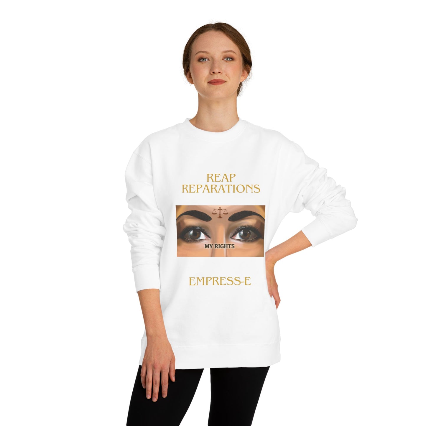 Black History Empress-E Unisex Crew Neck Sweatshirt -My  Rights Reparations