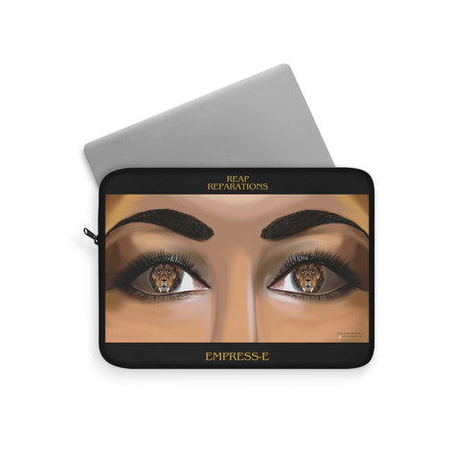 Laptop Sleeve Empress-E Lion Eyes Black History Reap Reparations