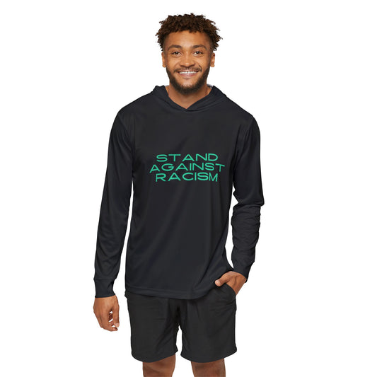 Men's Sports Warmup Hoodie (AOP)  STAND AGANST RACISM